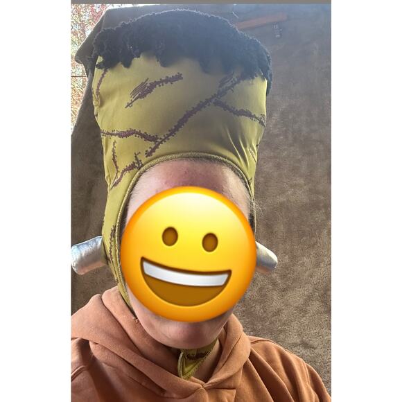 Hyde and Eek Frankenstien Hat Mask Green Costume Halloween Cosplay Size L Large - Picture 3 of 8